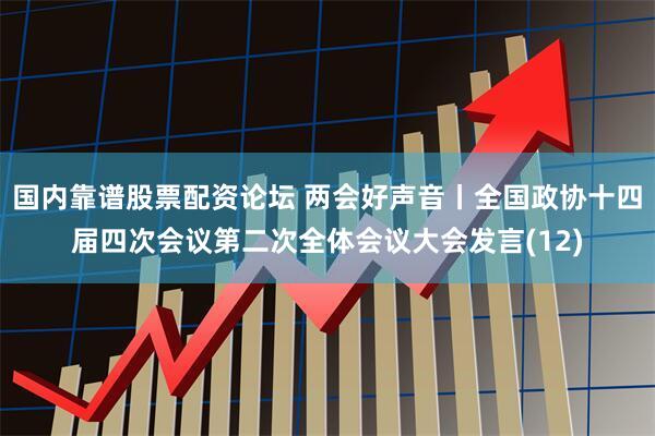 国内靠谱股票配资论坛 两会好声音丨全国政协十四届四次会议第二次全体会议大会发言(12)