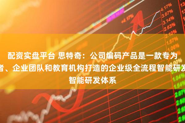 配资实盘平台 思特奇：公司编码产品是一款专为开发者、企业团队和教育机构打造的企业级全流程智能研发体系