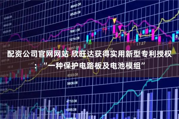 配资公司官网网站 欣旺达获得实用新型专利授权：“一种保护电路板及电池模组”